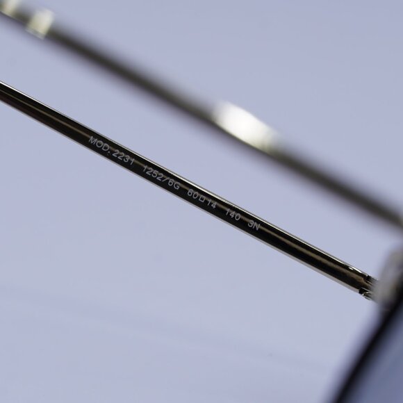 Versace VE2231 12526G Sunglasses Pale Gold Aviator Frame, Grey Lenses - Picture 7 of 11